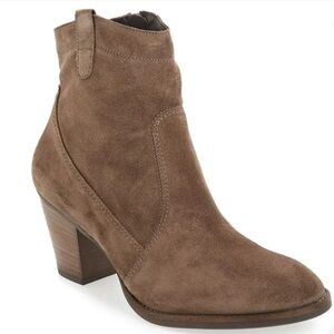 Paul Green Jax Earth Suede Booties‎ Size 7